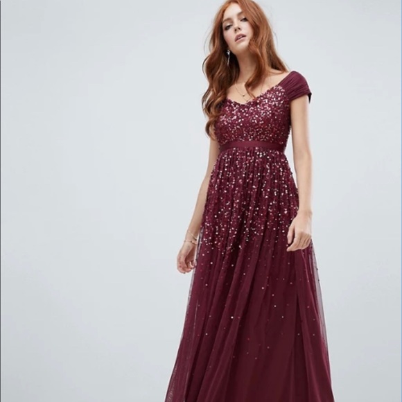 ❌⛔️SOLD Amelia Rose❌⛔️ embellished ombre sequin